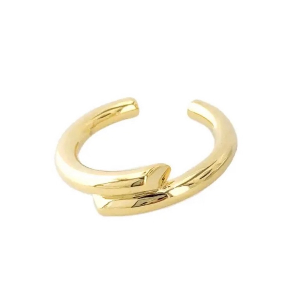 NEW Maya J 14k Gold Overlay Stacking Ring Waterproof Gold Plated over stainless